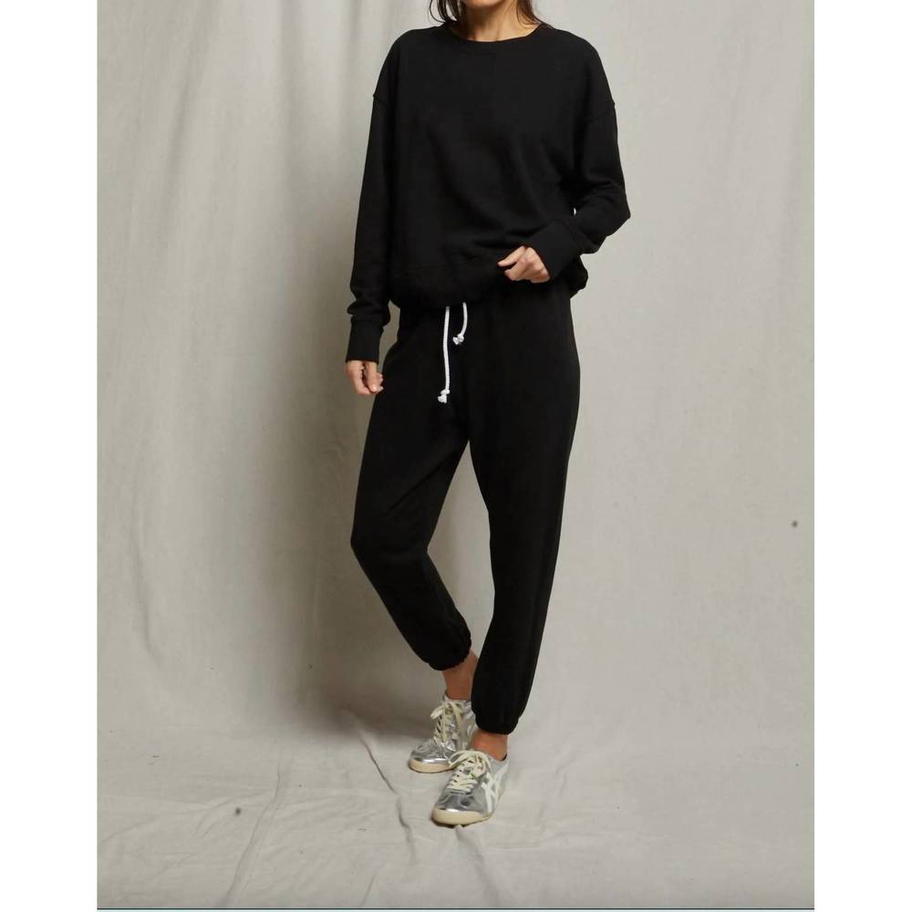 NEW PERFECTWHITETEE tyler french terry sweatshirt in black